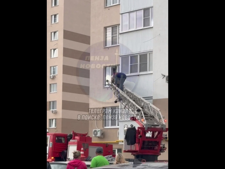 На улице Тепличной в Пензе загорелась квартира, в которой был ребенок