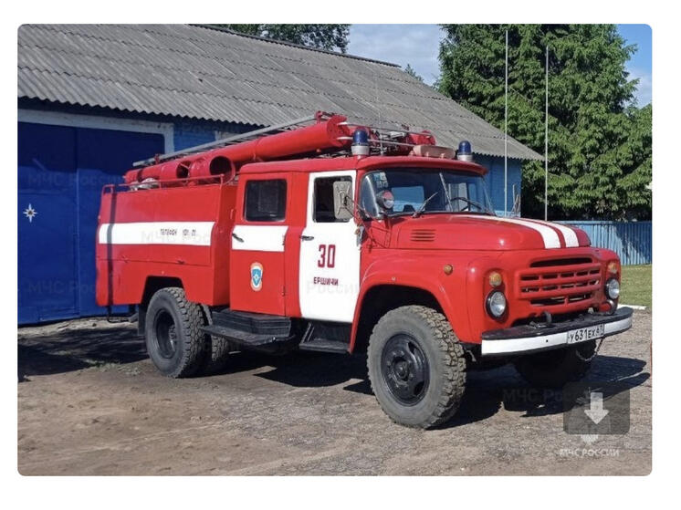 В Ершичском районе произошло возгорание жилого дома