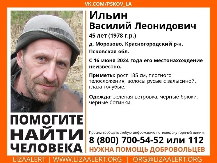 Мужчину из Красногородского района разыскивают больше 2 недель