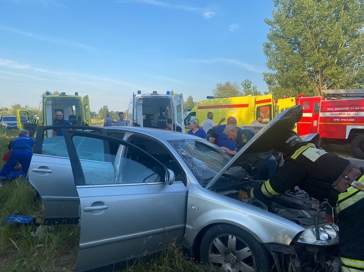 В ДТП на трассе в Курской области пострадали 6 человек