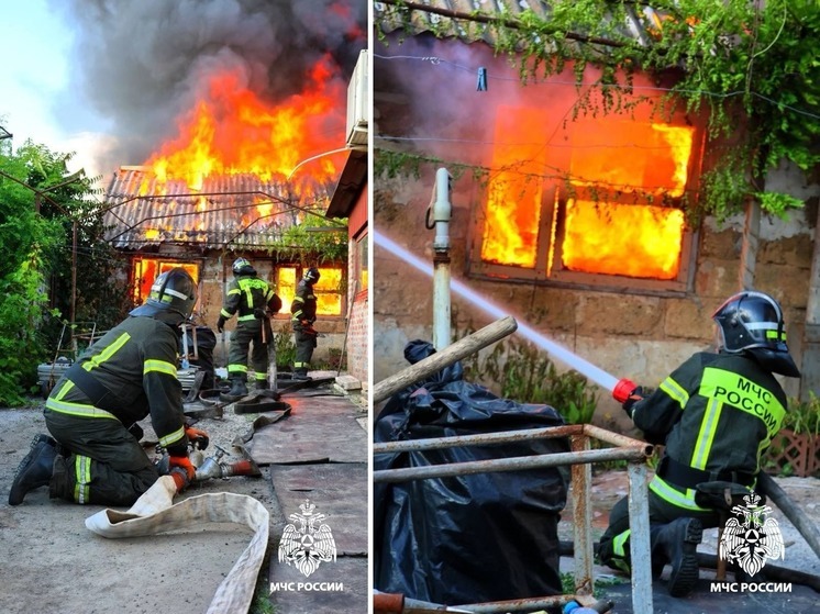 В Мелитополе сгорел нежилой частный дом