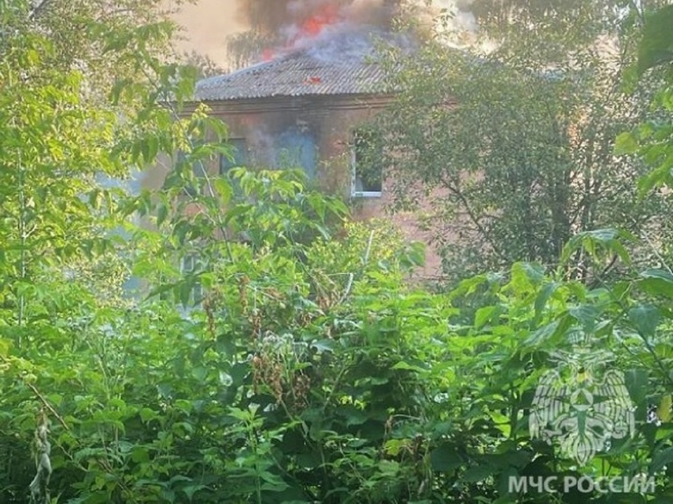 В Костроме пожарные сегодня тушили нежилой дом
