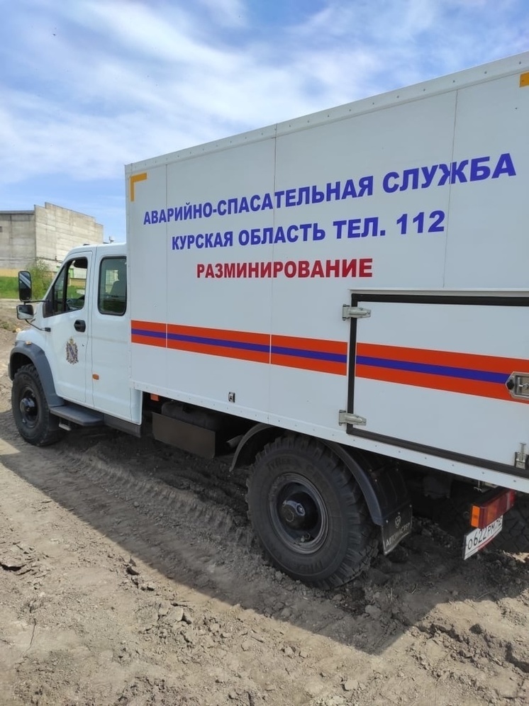 В курском хуторе Дрозды нашли неразорвавшийся артиллерийский снаряд