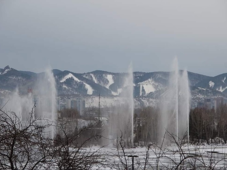 В Красноярске в 2024 году не включат речной фонтан возле острова Посадного