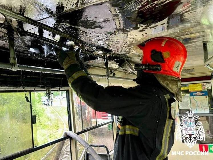 В МЧС раскрыли подробности пожара в кемеровском трамвае