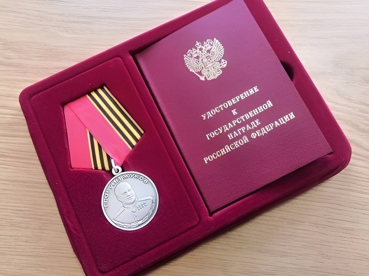 Медалью Жукова наградили военнослужащего из Хабаровского края