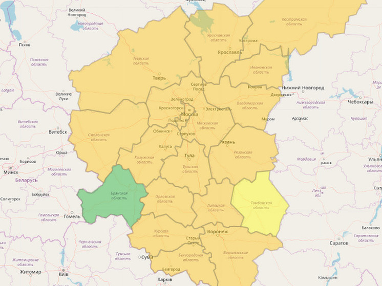 Из-за аномальной жары в Курской области объявили «оранжевый» уровень погодной опасности