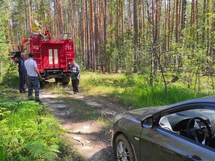 Семье, заблудившейся на машине в лесу, помогли спасатели