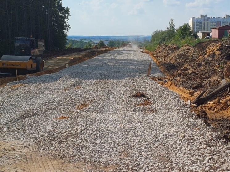 В Орле в Северном районе идёт строительство дороги по улице Орловских партизан