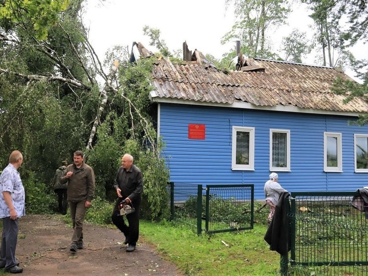 Тысячи человек остаются без электричества в Куньинском районе из-за непогоды