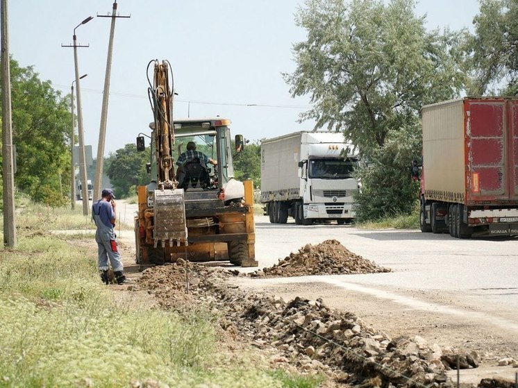 Улицу Виноградная в Евпатории капитально ремонтируют