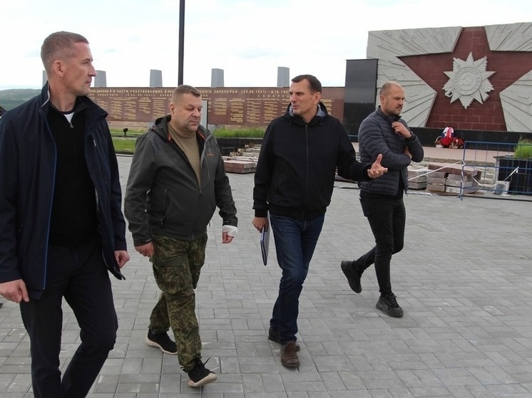 В Кольском районе продолжается реконструкция Долины Славы