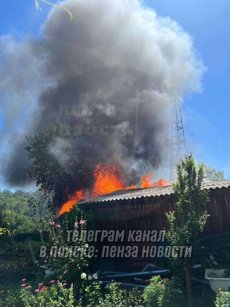 В Пензе произошел пожар на улице Беговой