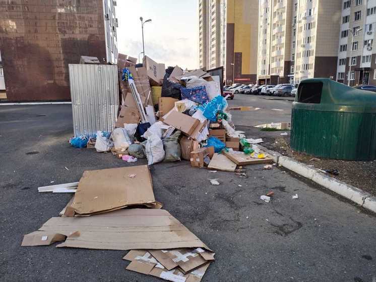 Жители Уральской в Оренбурге жалуются на кучи мусора во дворах