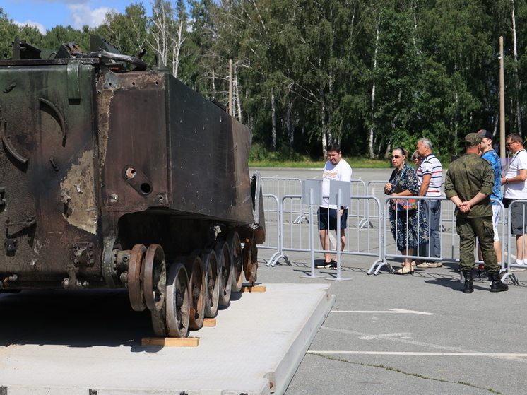 Челябинцам привезли подбитые русскими солдатами Abrams, Bradley и Pinzgauer