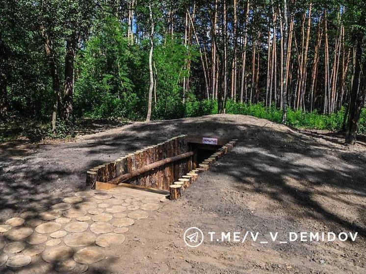 В белгородской Сосновке появились защитные полевые сооружения