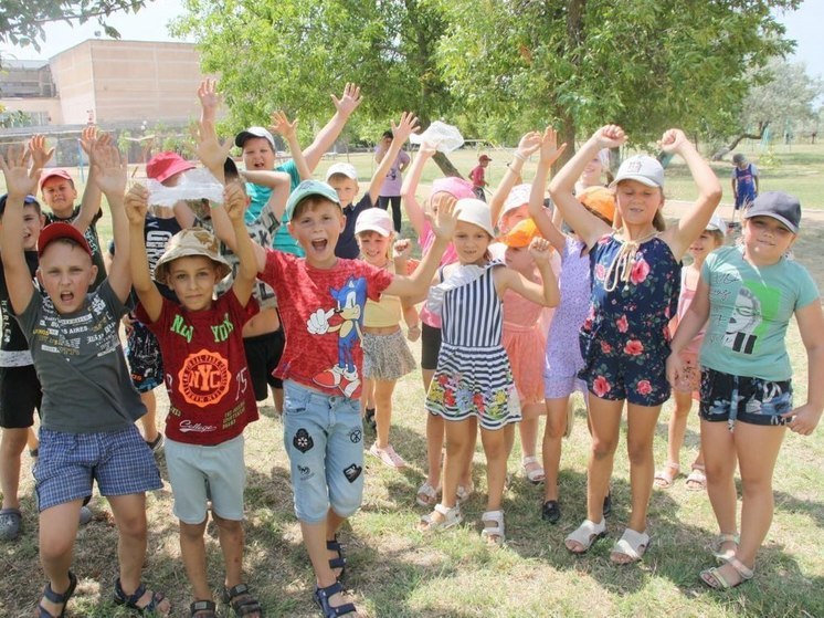 В детском санатории Бердянска провели весёлый спортивный праздник