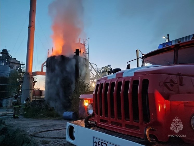 На асфальтном заводе в Дзержинске произошел пожар