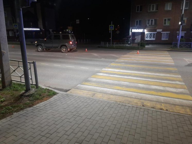 В Горно-Алтайске внедорожник сбил пешехода на «зебре»