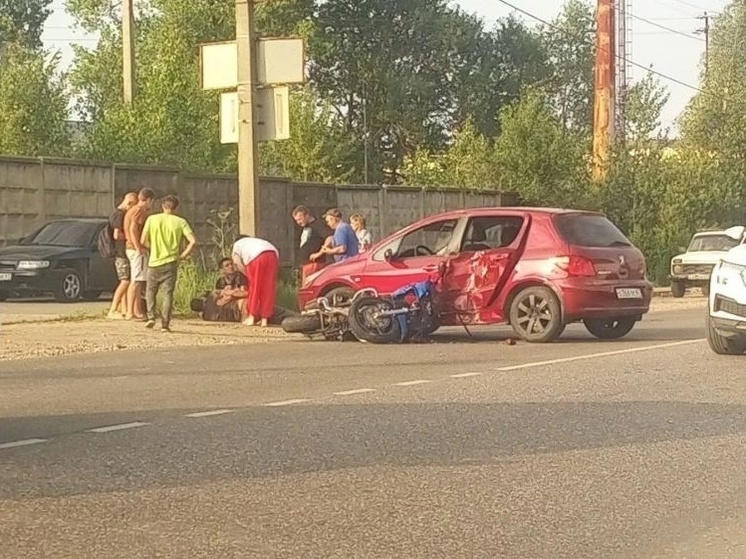 В Вязьме в ДТП пострадал мотоциклист