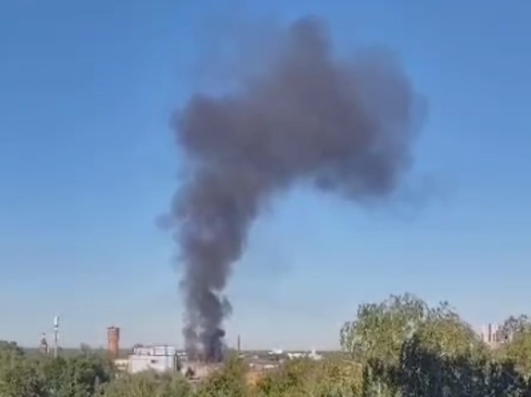 Производственный цех загорелся в Сходне Химкинского округа