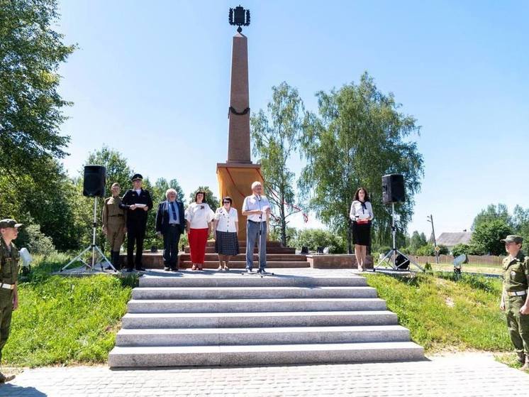 Стелу «Рубеж воинской доблести» открыли в Калужской области