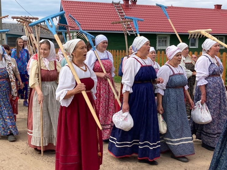 В абрамовской Верколе «ставят стога»
