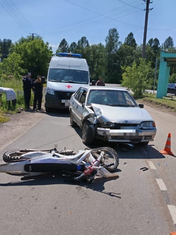 В Тверской области подросток-мотоциклист попал под «пятнашку»