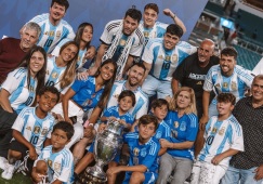 Аргентинские футболисты разделили радость победы в Кубке Америки со своими любимыми: фото