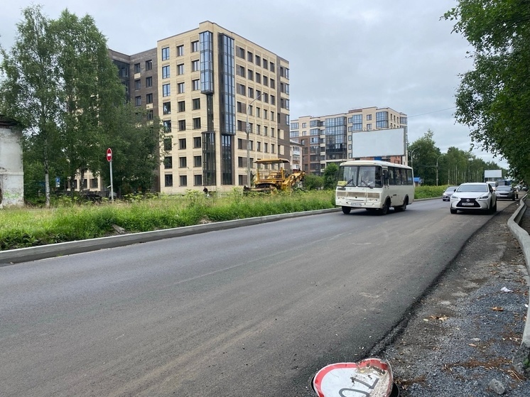 В Архангельске продолжается ремонт проспекта Ломоносова