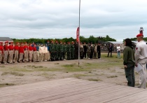 Юнармейцы из 15 муниципалитетов Поморья собрались на острове Краснофлотский