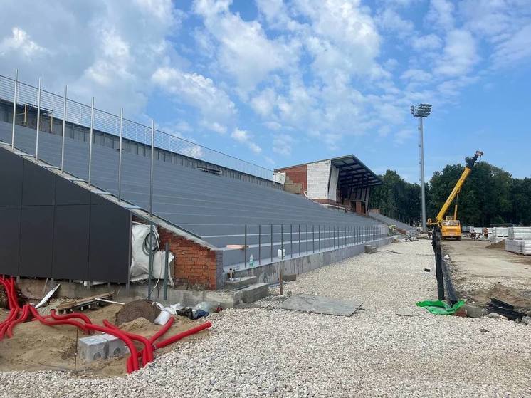В Коломне капитальный ремонт стадиона выполнен на 70%