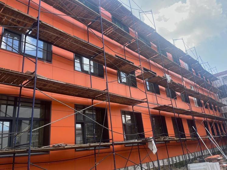 В округе Кашира капитальный ремонт школы №10 завершен на 75%