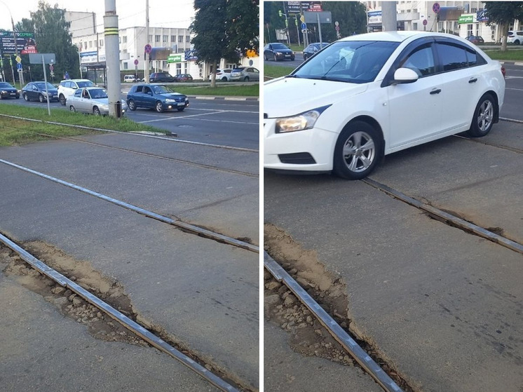 Гарантийный срок не спас от ям на улице Комсомольской в Орле