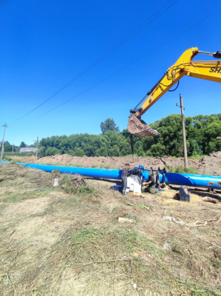 В Туле продолжается строительство магистрального водовода