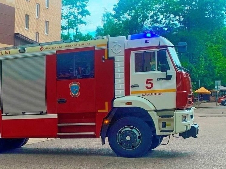 В Смоленском садовом товариществе сгорел дом