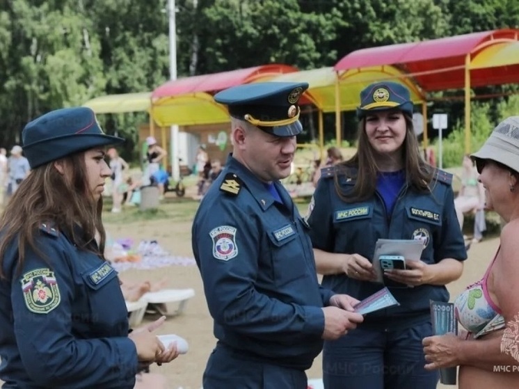 Тульское МЧС провело рейд на пляже в Центральном парке