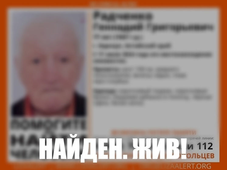 В Барнауле без вести пропал 77-летний дедушка