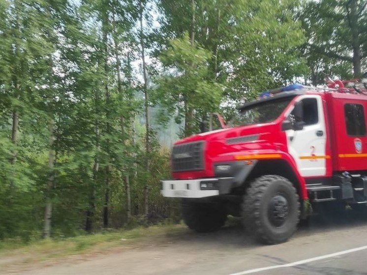 МЧС помогает тушить лесной пожар на Яблоновом хребте в Забайкалье