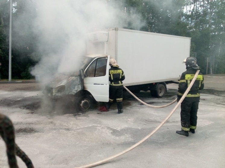Во Владимирской области на трассе М-7 сгорела «Газель»