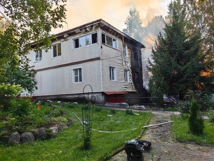 Произошел пожар в деревне Сарженка