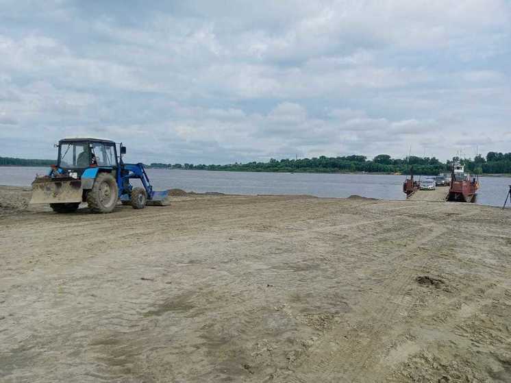 В городе Колпашево вновь работает паромная переправа по "короткому плечу"