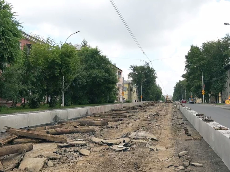 В Новосибирске на улице Мира отремонтируют дорогу и заменят трамвайные пути