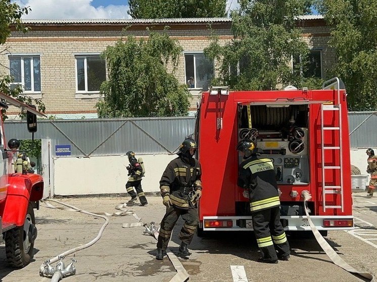 В волгоградской ИК-5 прошли пожарно-тактические учения