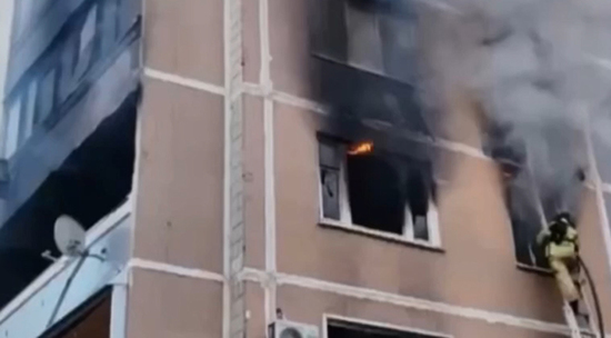 В Ульяновске в многоэтажном доме взорвался газ: видеео с места ЧП