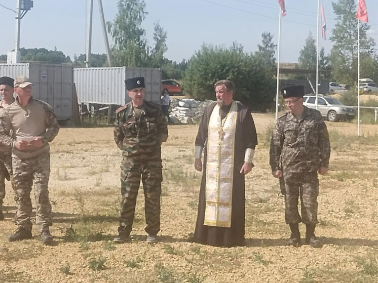 Казаки Орловщины прошли военно-полевые сборы с напутствием благочинного