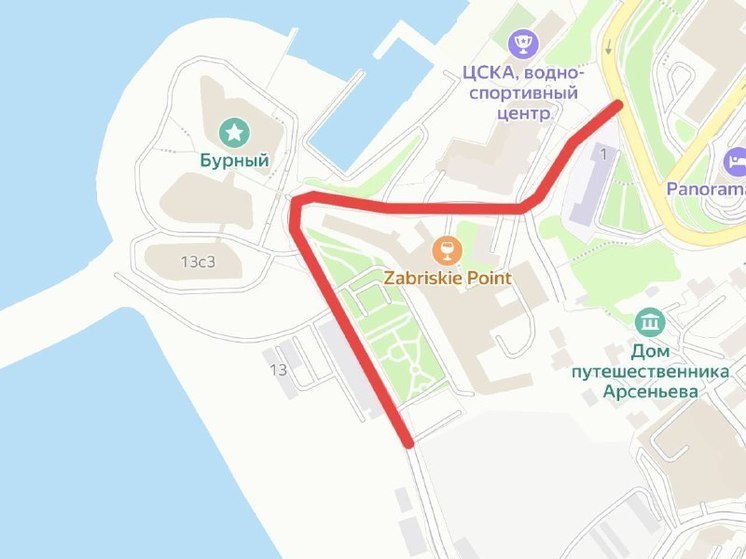 Движение по улице Набережной во Владивостоке откроют после обеда