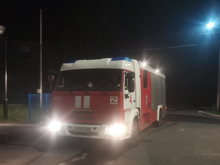 В Курске выгорело здание на площади 85 квадратных метров