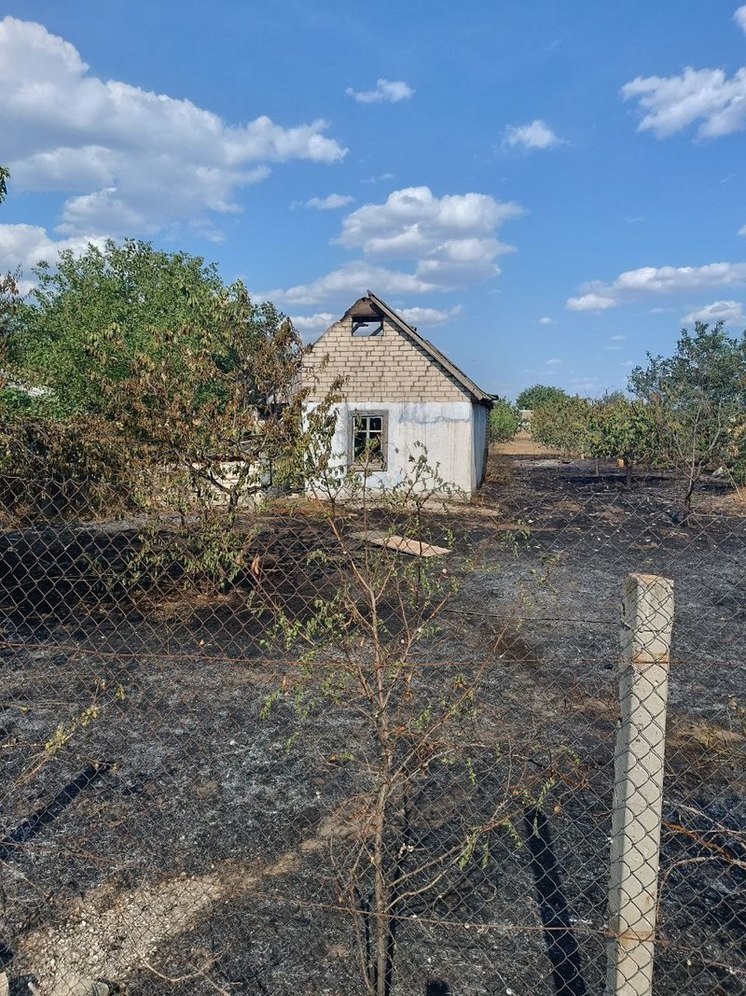 В селе Раздольное на Херсонщине ликвидировали пожар