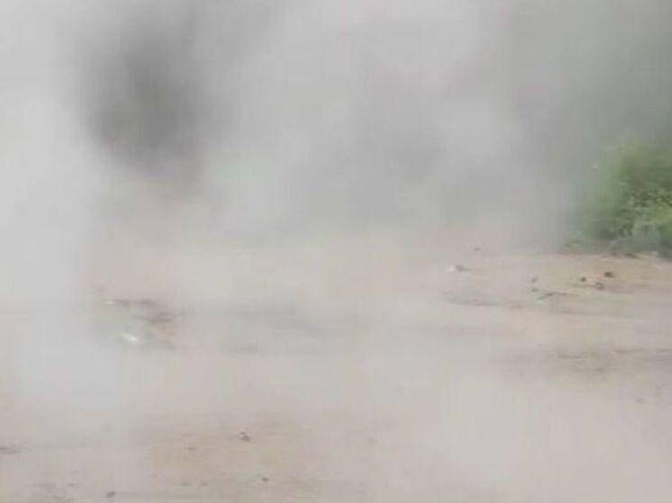 В Химках заливает кипятком территорию у ЖК рядом с рекой